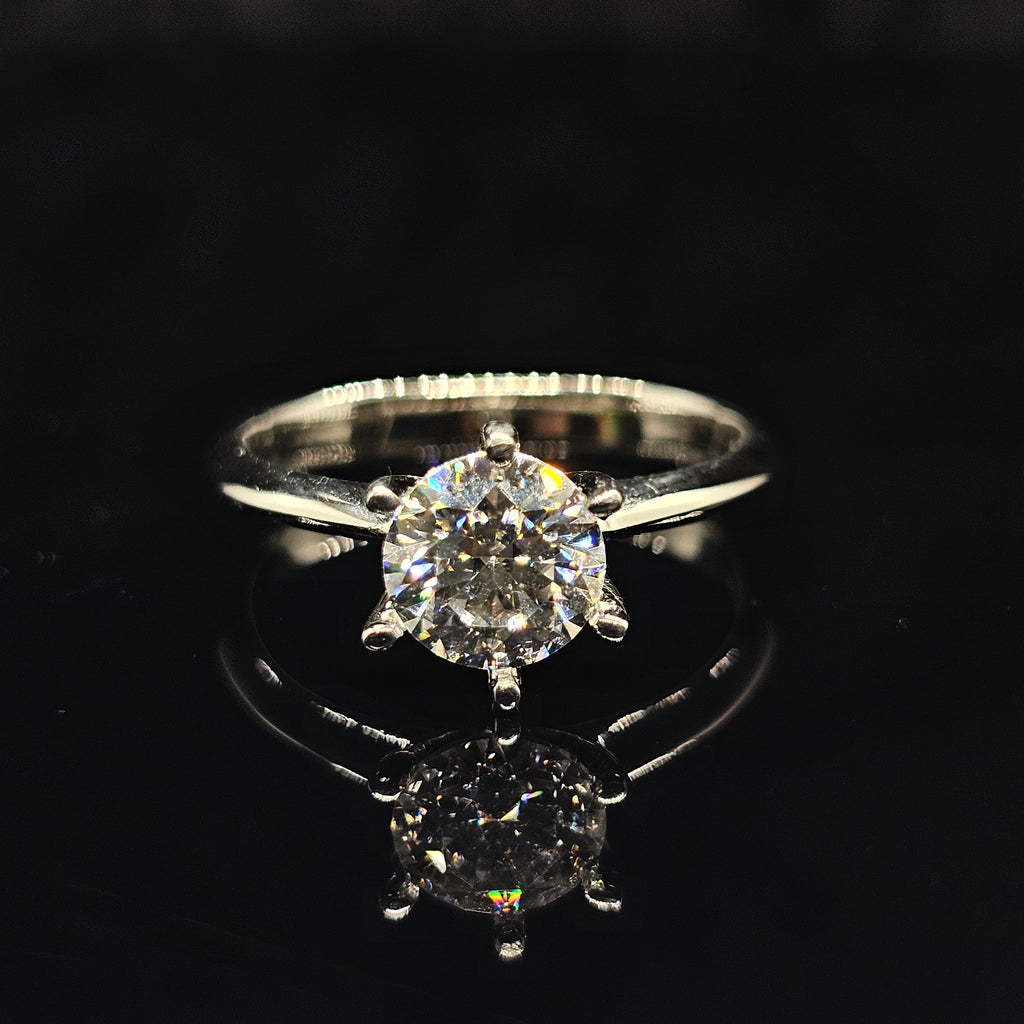 Classy 1 carat moissanite promise ring