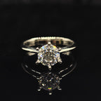 Classy 1 carat moissanite promise ring