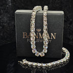 6.5mm (1 carat) Moissanite Tennis Chain Necklace