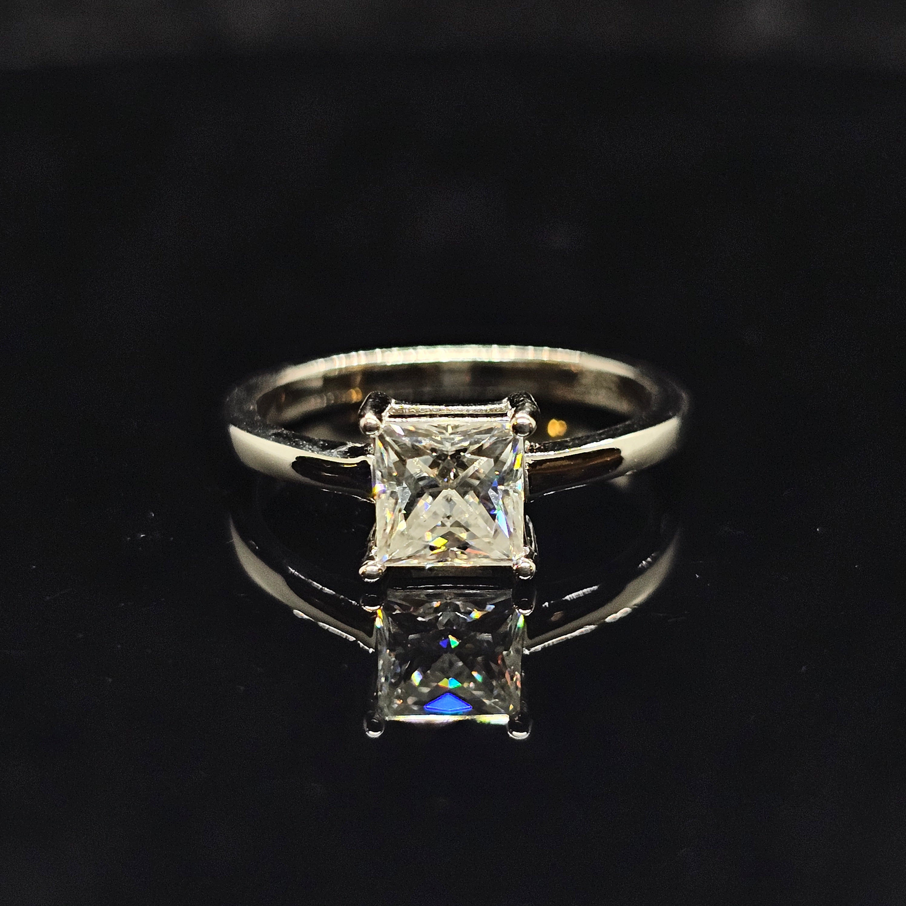 Chloe - Princess Cut Solitaire Ring