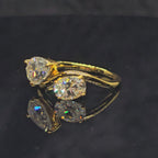 Hazel - 2.5Ct Toi Et Moi Ring with 18K Gold Plating - DISCONTINUED