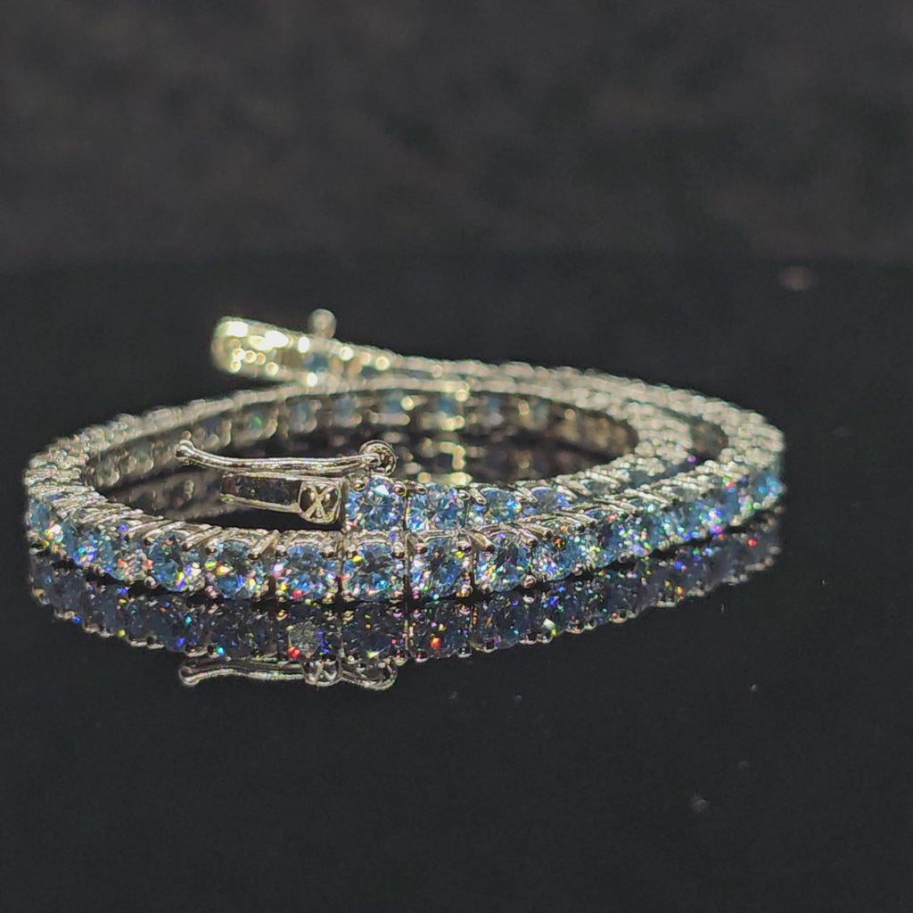 Nova - 3mm Blue Tennis Chain Bracelet