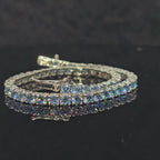 Nova - 3mm Blue Tennis Chain Bracelet