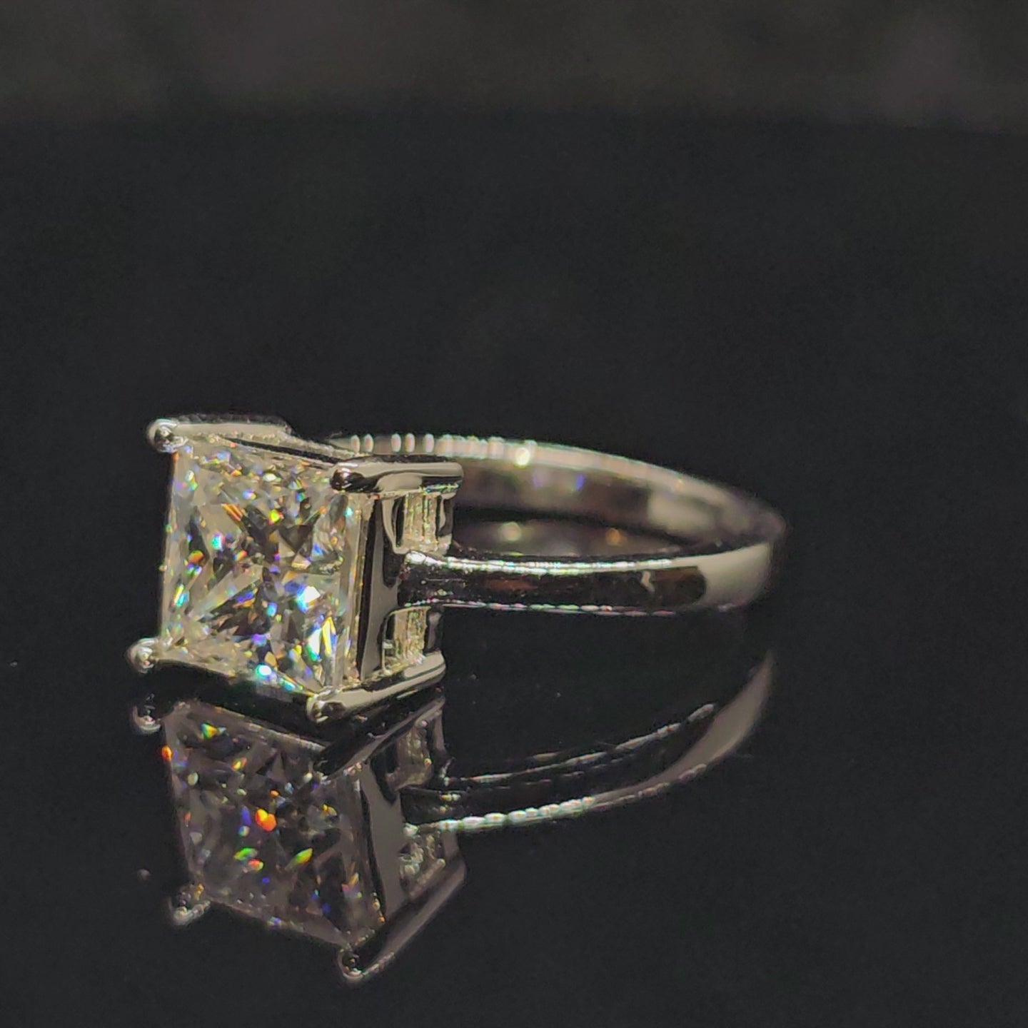 Chloe - Princess Cut Solitaire Ring