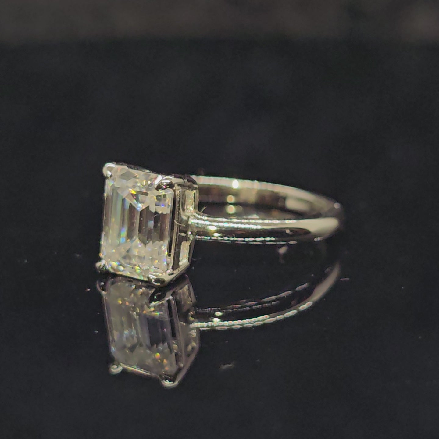 Vivienne - Emerald Cut Solitaire Ring