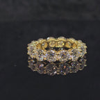 7cttw Moissanite Eternity Ring (0.5ct stones) with 18K Gold Plating