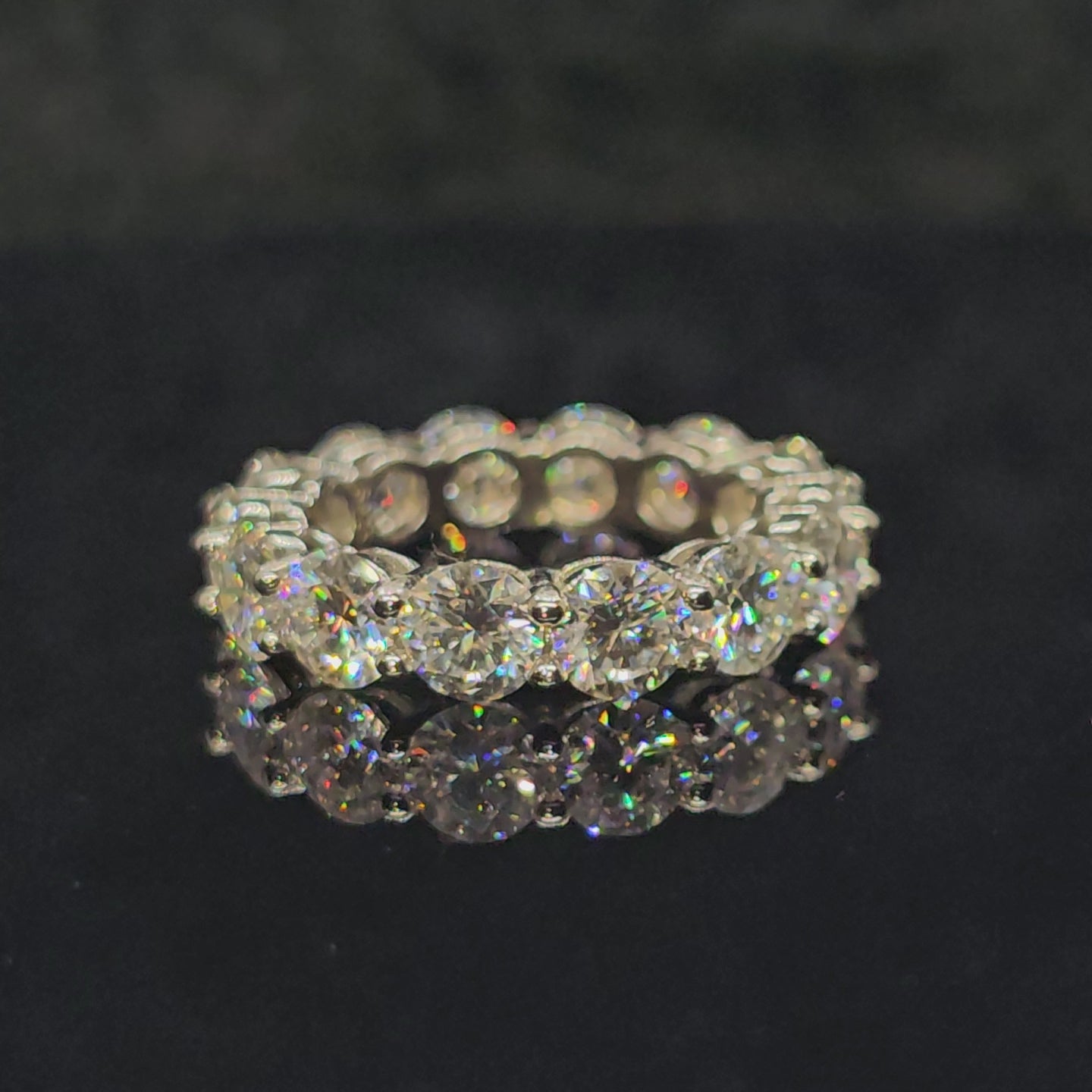 7cttw Moissanite Eternity Ring (0.5ct stones)