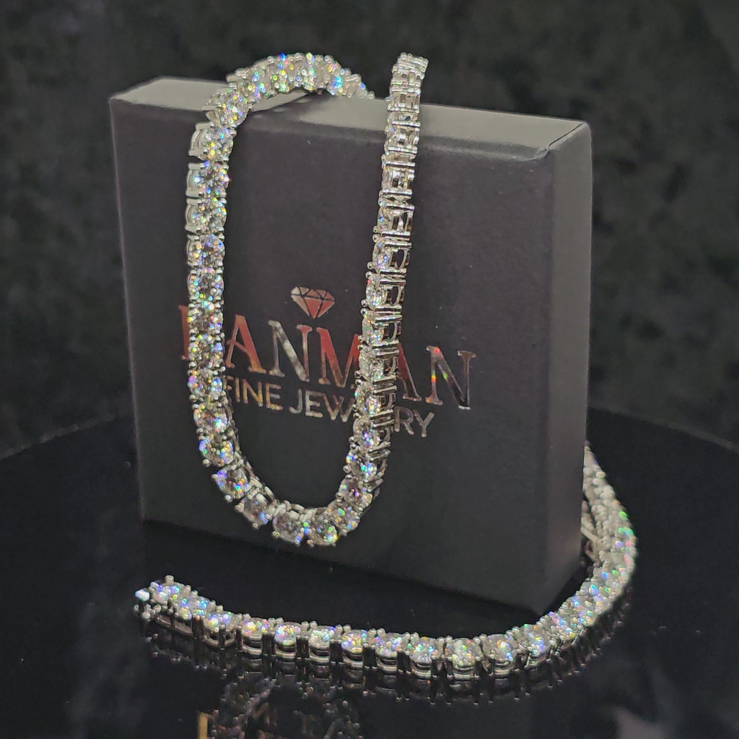 5mm (0.5 carat) Moissanite Tennis Chain Necklace