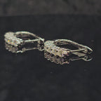 0.6cttw Round Cut Moissanite Hoop Earrings